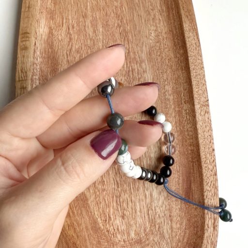 férfi nyugalom léleklánc mini mala ásvány