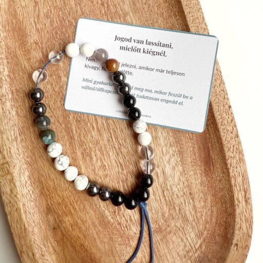 férfi nyugalom léleklánc mini mala ásvány