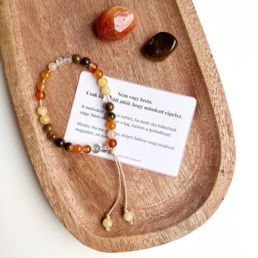 női motiváció kitartás lélek lánc mini mala ásvány